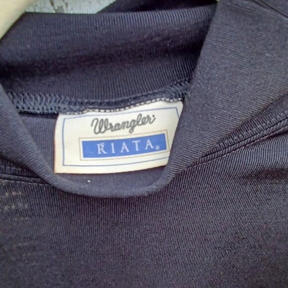 Wrangler Riata Black Sheer Turtleneck - Picture 4 of 6